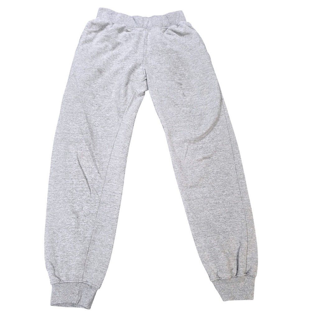 True Religion Fleece Jogger Sweatpants Boy's Size M Heather Gray Ribbed Cuffs‎